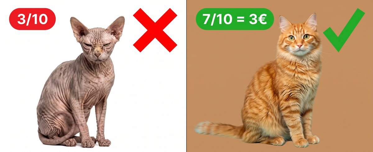 🐾 Note la beauté de ton animal et gagne 3€